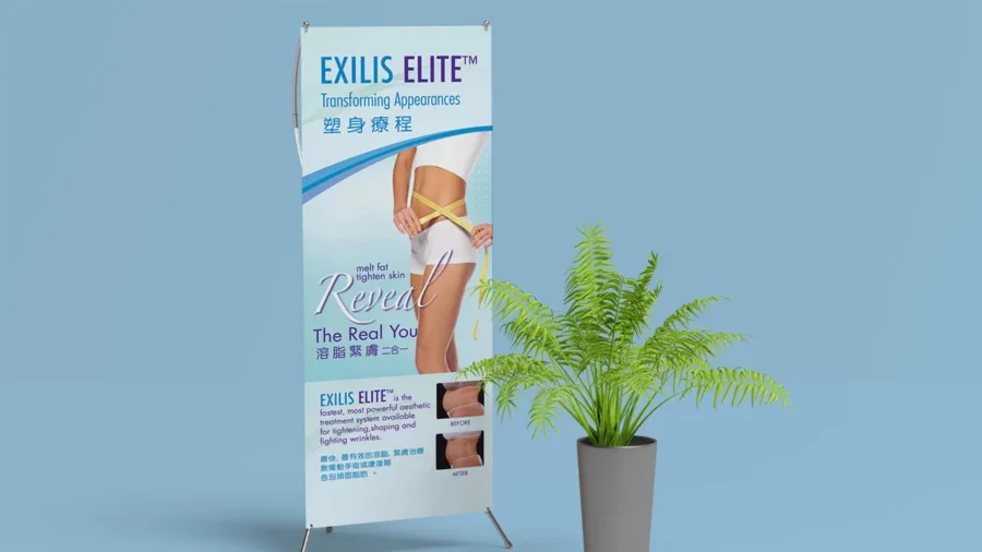 Graphic design project for Skin Med Laser. Designed roll-up banners about new treatments