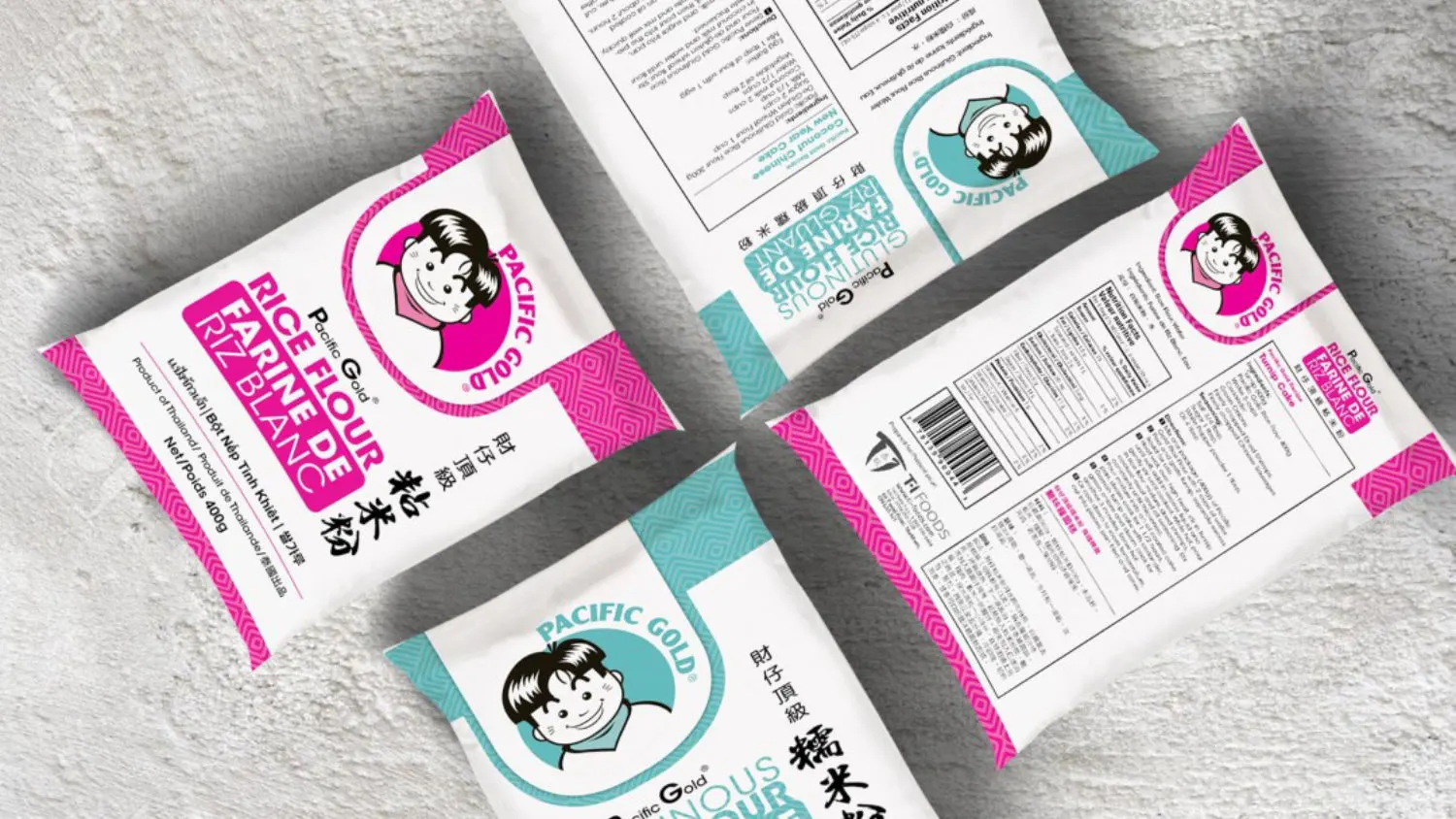Graphic design project for TI Foods 泰聯貿易. Designed product shootings