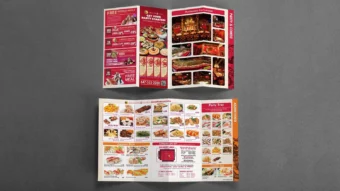 Graphic design project for Dragon Pearl 龍珠. Designed menus with traditional Chinese symbolisms