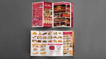 Graphic design project for Dragon Pearl 龍珠. Designed menus