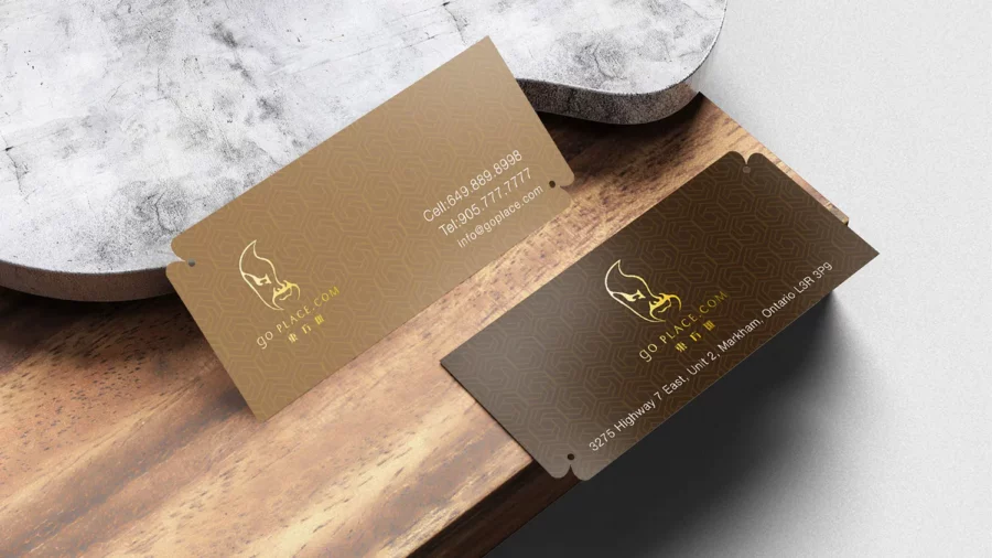 Graphic design project for Go Place 東方匯. Designed brand logo with brown pattern base complimented with gold accents