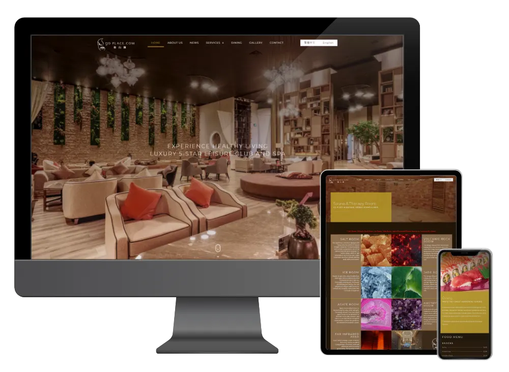 Website design project for Go Place 東方匯. Developed mobile app system
