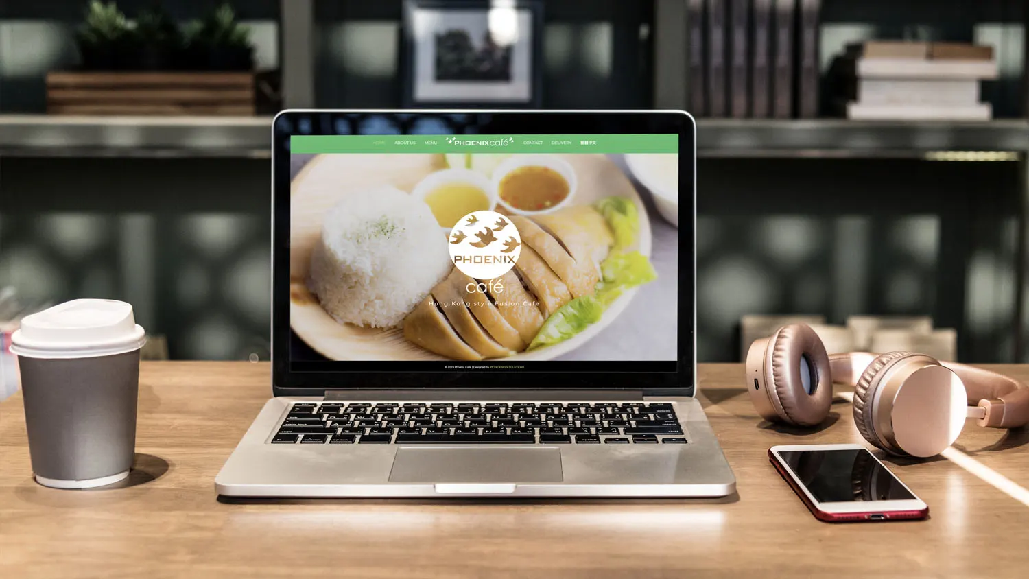 Website design project for Phoenix Restaurant 金鳳餐廳. Developed the company website