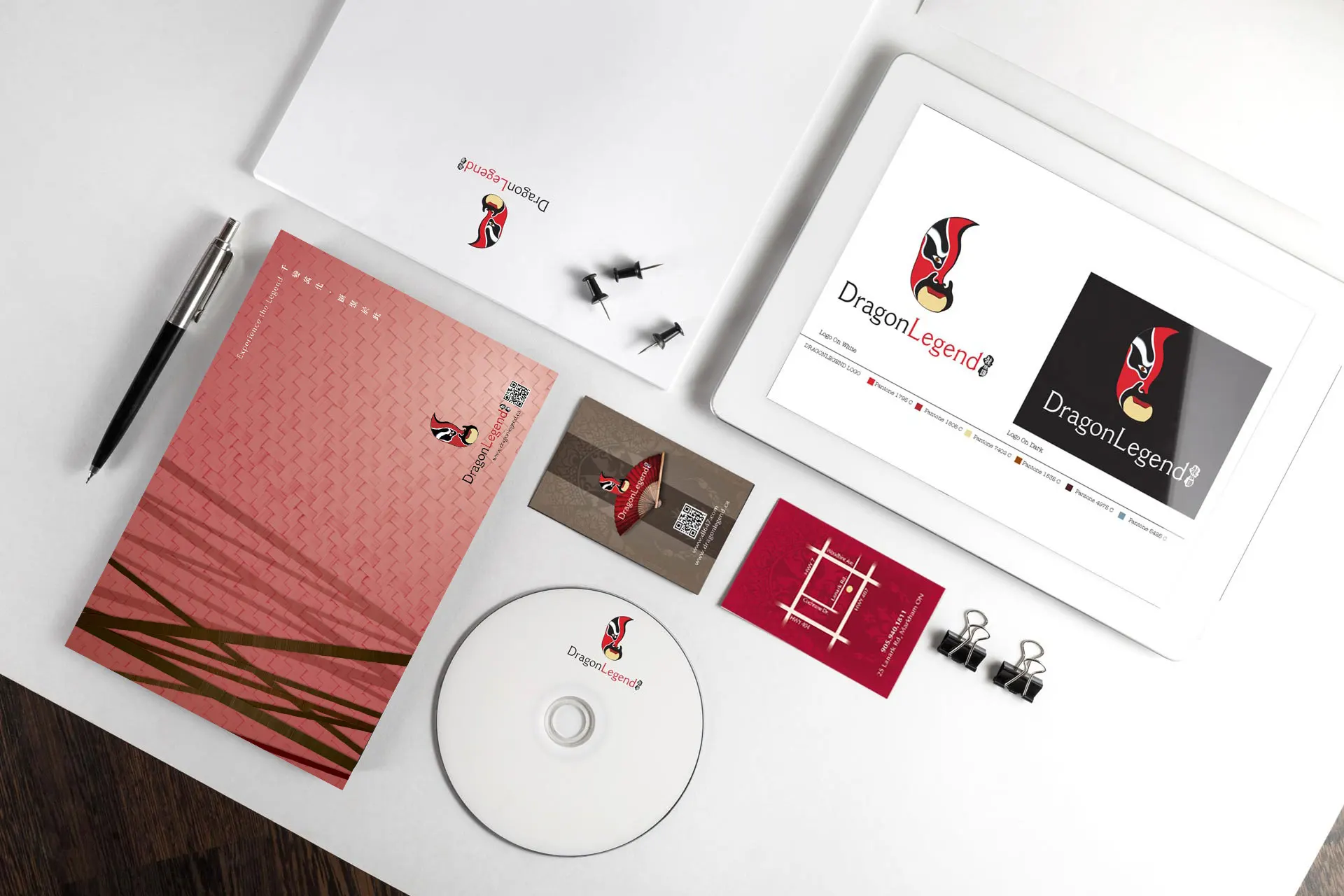 Graphic design project for Go Place 東方匯. Designed corporate identity, able to print all the items in a timely and cost friendly manner.