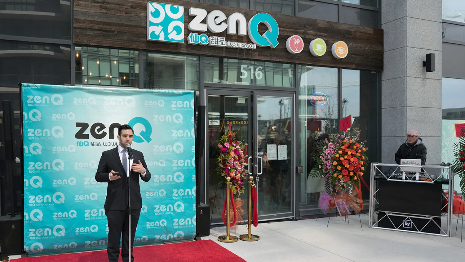 Digital marketing project for ZenQ. Conducted opening events, Mississauga