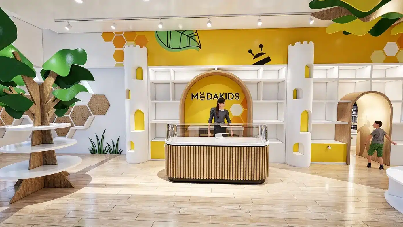 Modakids retail store interior, Markville Mall