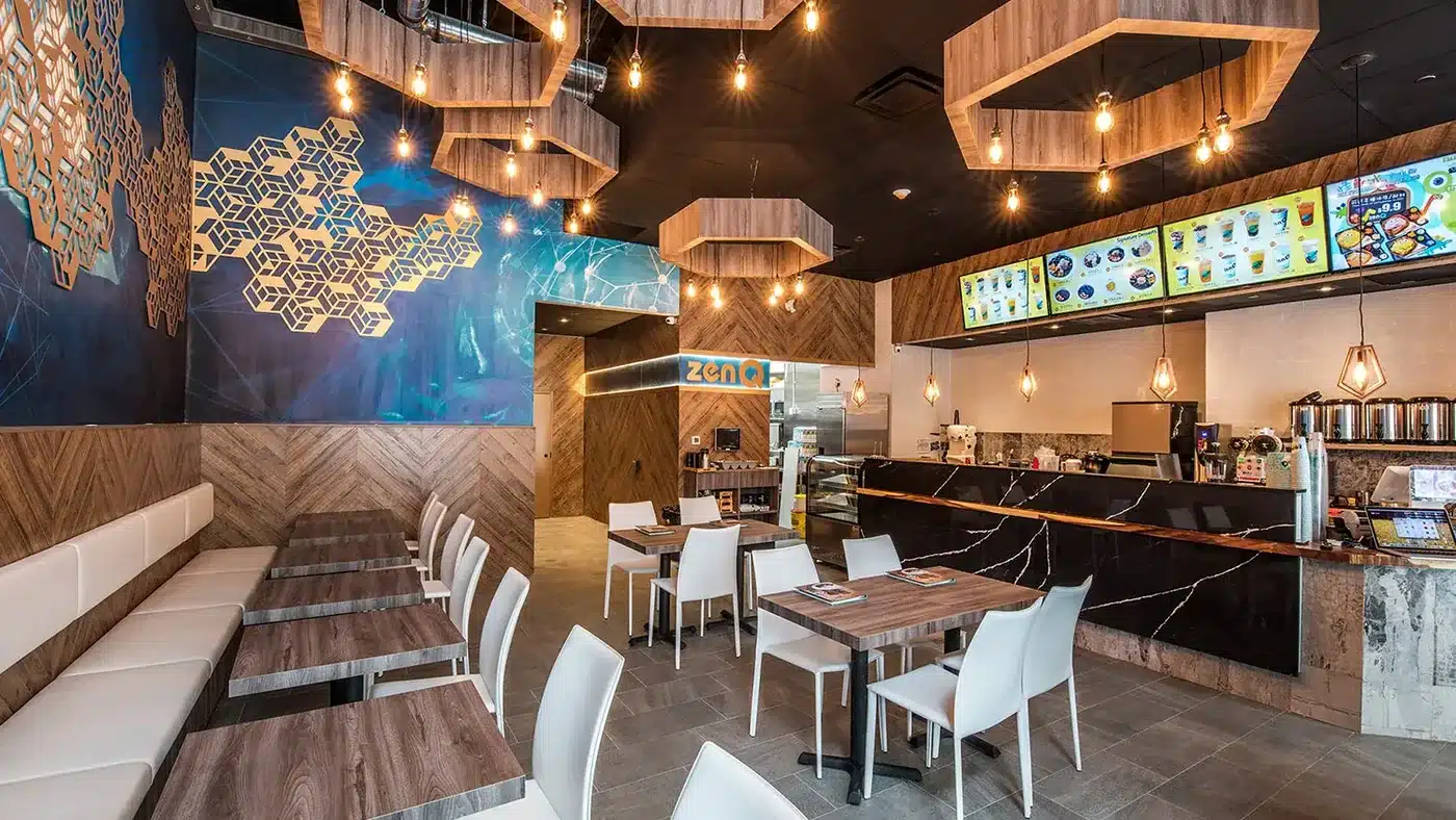 ZenQ dessert franchise interior, Mississauga